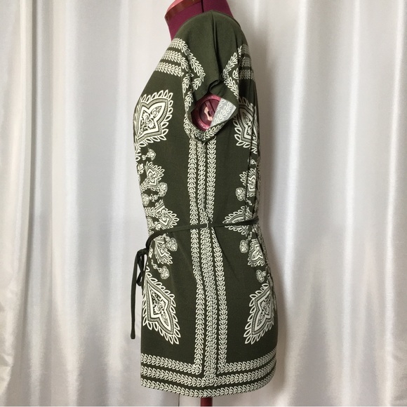 Truly Dear Ivory & Olive Green / Brown Blouse - Picture 4 of 8